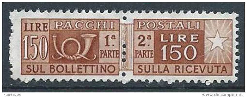 1955-79 ITALIA PACCHI POSTALI STELLE 150 LIRE MNH ** - JU61-10 - Postpaketten