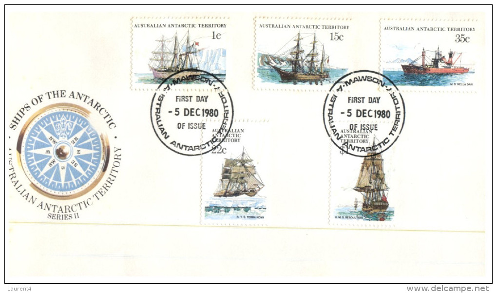 (149) Australia FDC Cover - 1980 - Australian Antractic Ships - FDC