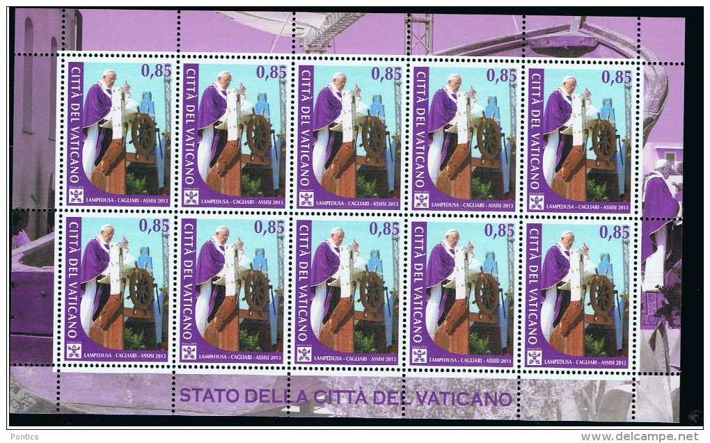 2014 - VATICAN - VATICANO - VATIKAN - D41C - MNH FULL SHEET  60 STAMPS  ** - Nuevos