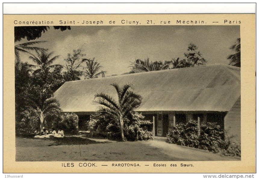 Carte Postale Ancienne Iles Cook - Rarotonga. Ecoles Des Soeurs - Isole Cook