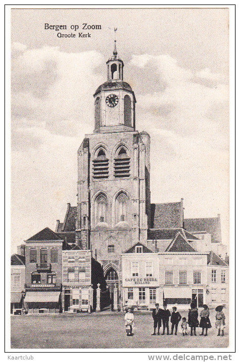 Bergen Op Zoom - Groote Kerk (& Cafe De Breda, Billard) - Bergen Op Zoom