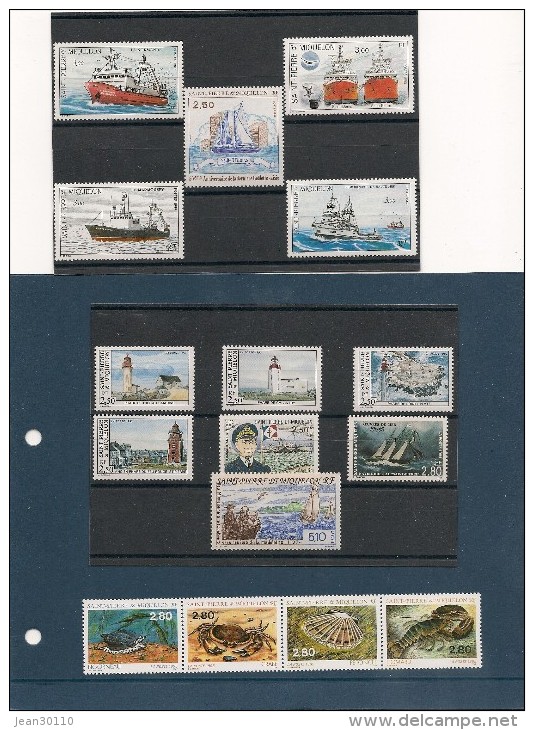 Saint Pierre Et Miquelon Lot Thème : La Mer Tous** Côte: 30,00€ - Collections, Lots & Séries