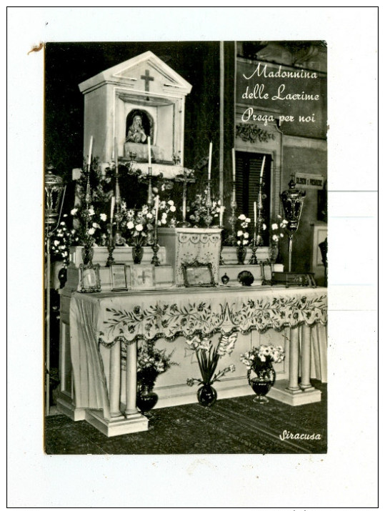 SIRACUSA,Madonnina Delle Lacrime-1956 - Siracusa