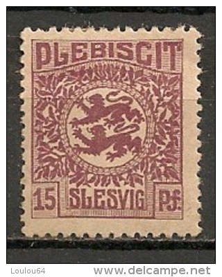 Timbres - Allemagne - Empire - Plébiscite - 1920 - Slesvig - 15 Pf. - - Sonstige & Ohne Zuordnung