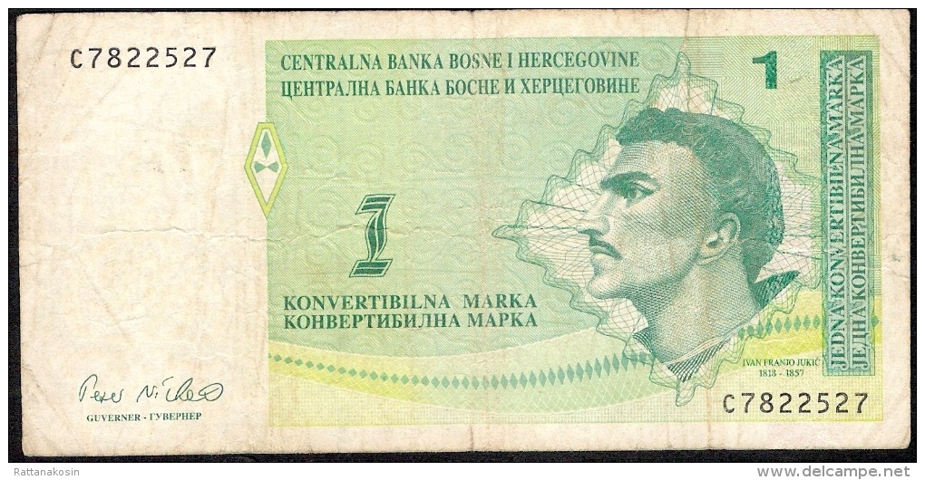 BOSNIA-HERZEGOVINA   P59   1  Konvertible Marka   1998    FINE   NO P.h. ! - Bosnia Y Herzegovina