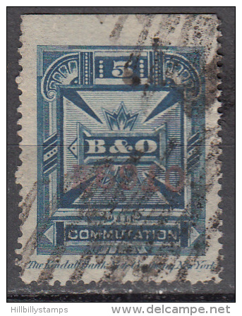 United States    Scott No.  3T8    Used      Year 1886    Perf 14   Note --heavy Cancels For This Issue Are Normal - Télégraphes