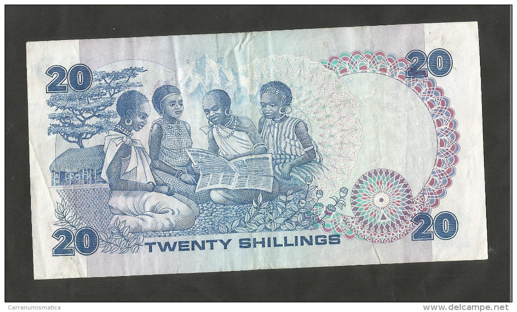 [NC] KENYA - CENTRAL BANK Of KENYA - 20 SHILLINGS (1985) - D. TOROITICH ARAP MOI - Kenia