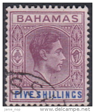 Bahamas 1938 King George VI Five Shillings Used - Andere & Zonder Classificatie