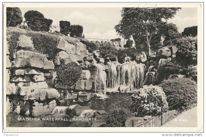 GB - K - Madeira Waterfall, Ramsgate - "Silveresque" Postcard / Valentine's N° K. 4866 R (circ. 1957) - Ramsgate