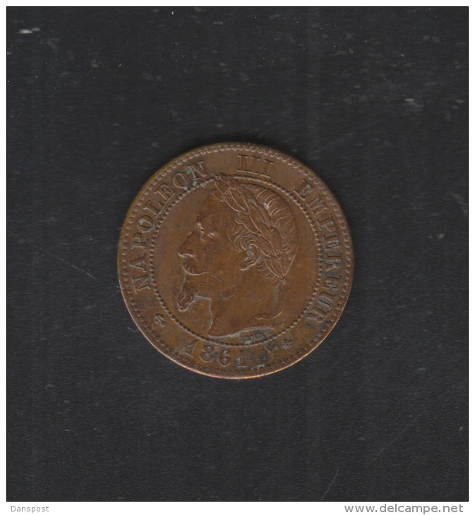 France 2 Centimes 1861 A - Other & Unclassified