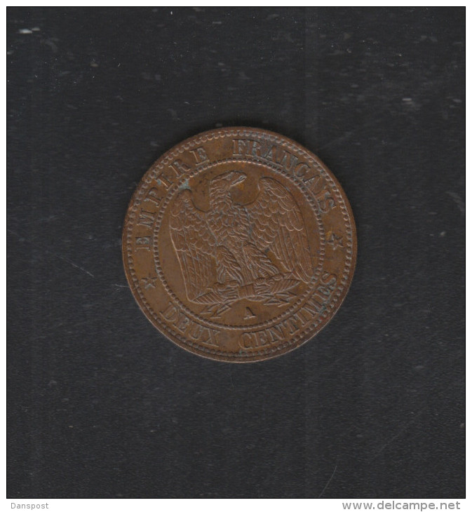 France 2 Centimes 1861 A - Other & Unclassified