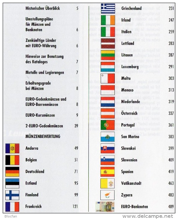 EURO-Katalog Deutschland 2015 Neu 10€ Münzen Für Numis-Briefe/Numisblätter Aktuelle Auflage Mit Banknoten Aller €-Länder - Altri & Non Classificati