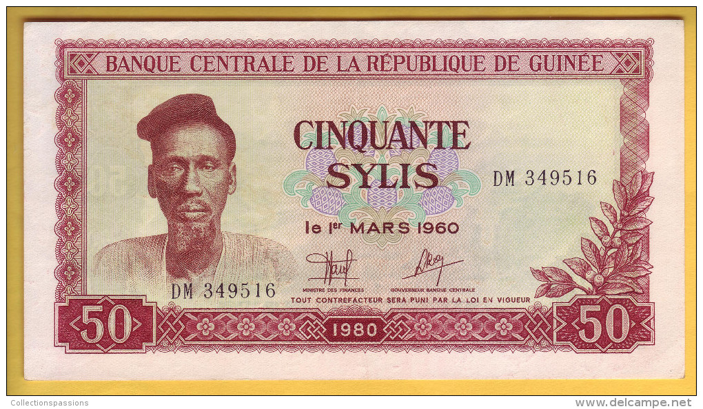 GUINEE - Billet De 50 Sylis. 1980. Pick: 25a. SUP+ - Guinée