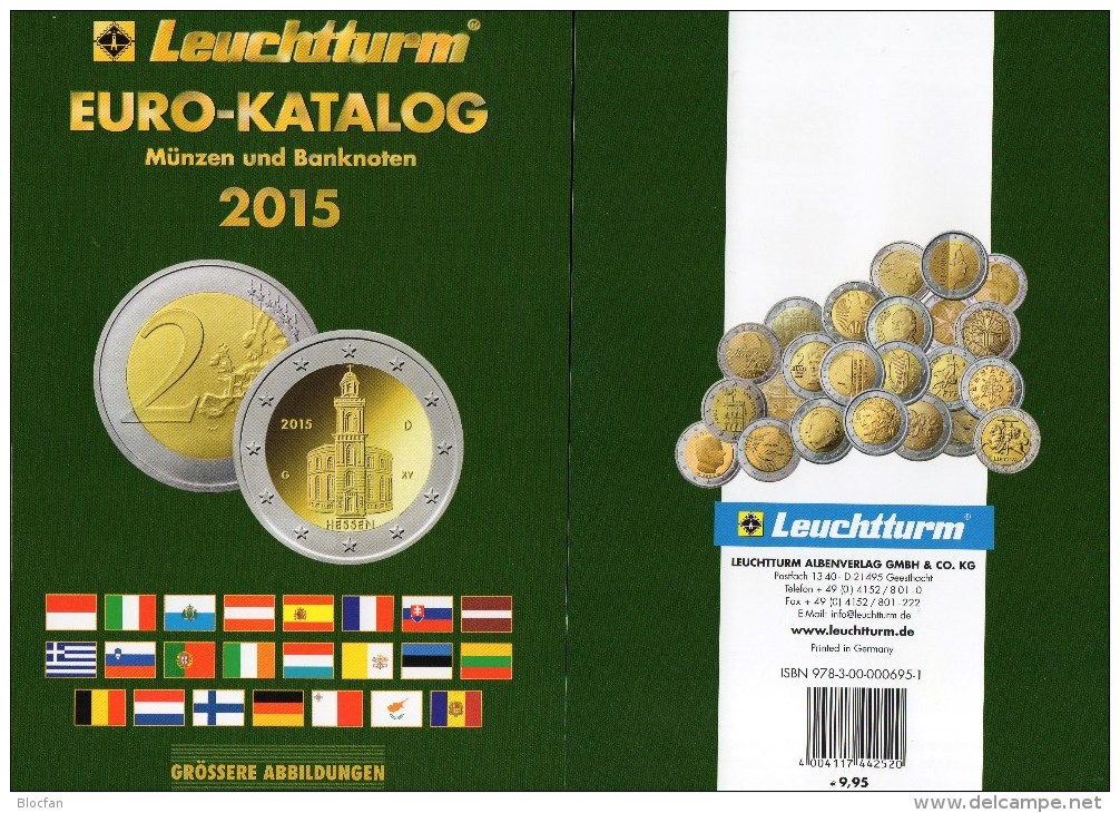 Coins EURO Katalog Deutschland 2015 Für Münzen Numisblätter Numis-Briefe New 10€ Mit €-Banknoten Catalogue Of EUROPA - Altri & Non Classificati