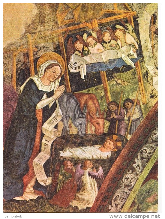 Brixen, Kreuzgang: Geburt Christi, Used Postcard [14508] - Paintings, Stained Glasses & Statues