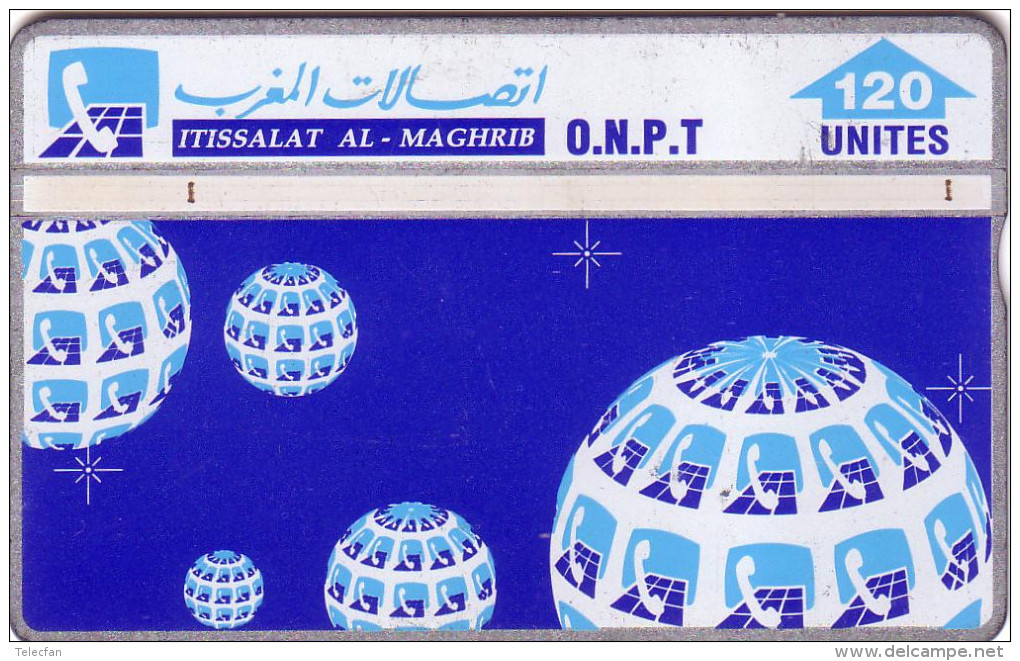 MAROC ITISSALAT AL MAGHRIB ONPT 120U LANDIS N° 504D.... UT - Morocco