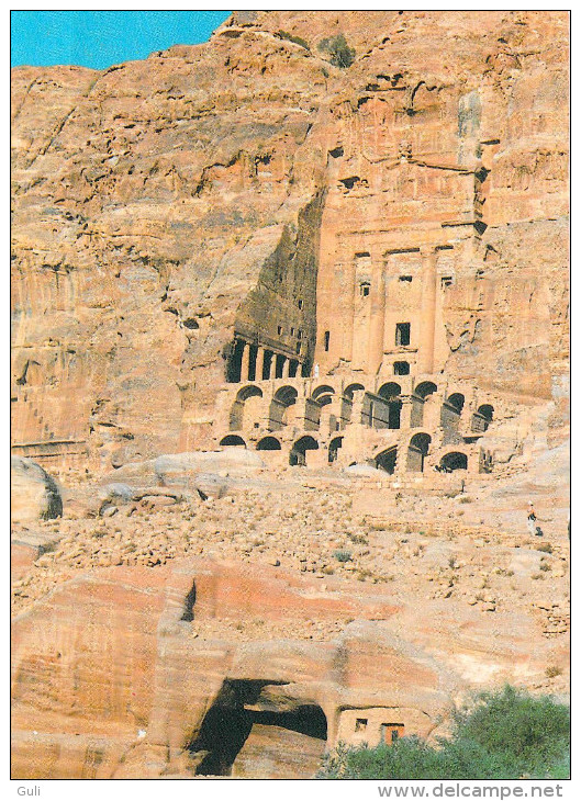 Asie Jordanie JORDAN - PETRA  -Lot de 3 cpm voir scan R/V  des 3 cartes (Pharaon, Siq, Urn tomb)