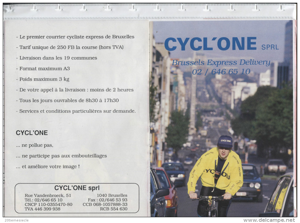 Société Cycl'One Livraison Exprès En Vélo Folder De Documentation + Bon De Commande AP795 - Privados & Locales [PR & LO]