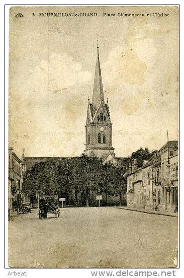 51 MOURMELON-LE-GRAND ++ Place Clémenceau Et L´Eglise ++ - Mourmelon Le Grand