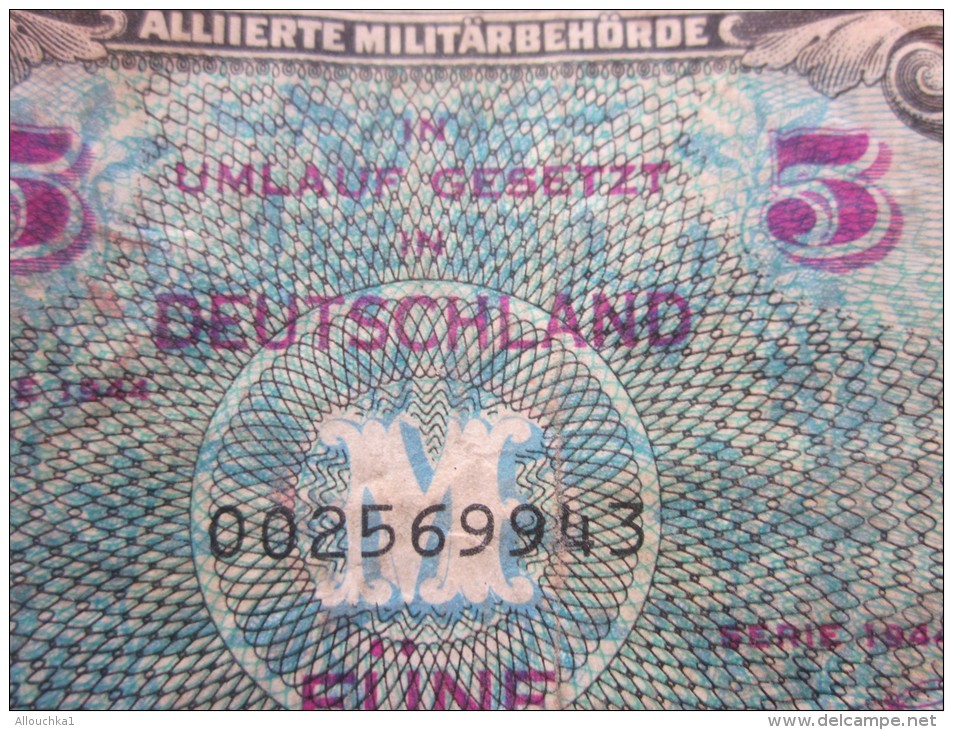 1944 ALLIIERTE MILITAREBEHORDE  IN UMLAUFGESTZT IN DEUTSCHLAND  5 MARK-ALLIED MILITAREBEHORDE In UMLAUFGESTZT In GERMANY - 5 Mark