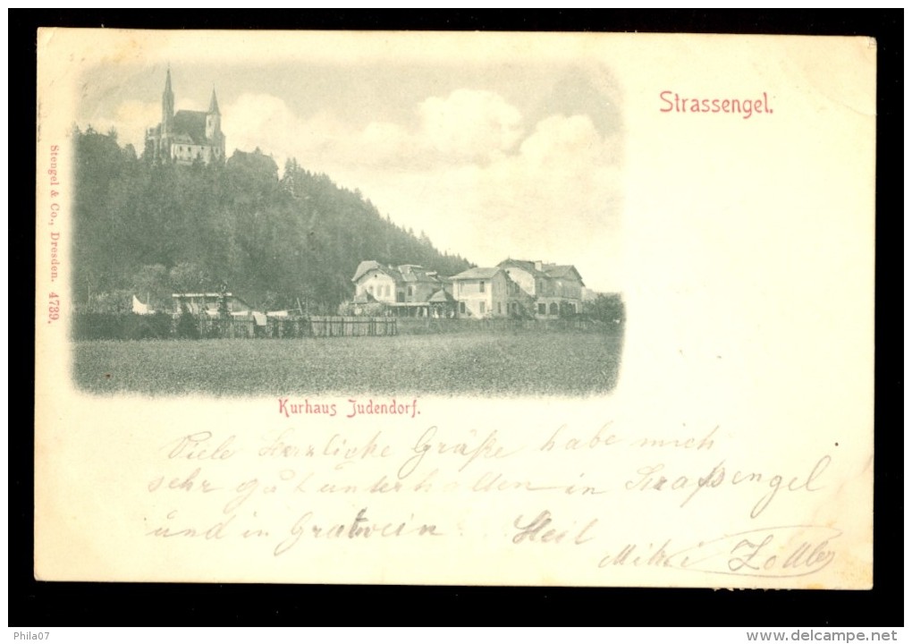 Strassengel. Kurhaus Judendorf / Stengel 4739 / Year 1898 / Old Postcard Traveled - Judendorf-Strassengel