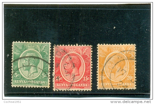 1922 KENYA And UGANDA Y &amp; T N° 2A 5 6 ( O ) Georges V - 5 5 20c - Kenya & Ouganda