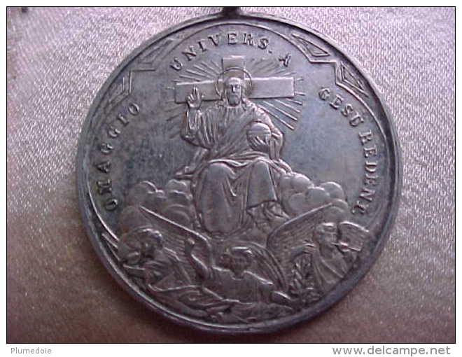 ARGENT MEDAILLE PAPE LEON XIII GIUBILEO SECOLARE ANNO SANTO ROMA 1900 OMAGGIO Silver  Prix Fixe - Godsdienst & Esoterisme