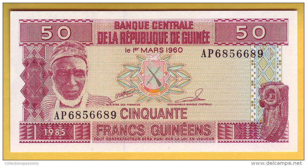 GUINEE - Billet De 50 Francs. 1985. Pick: 29a. NEUF - Guinea