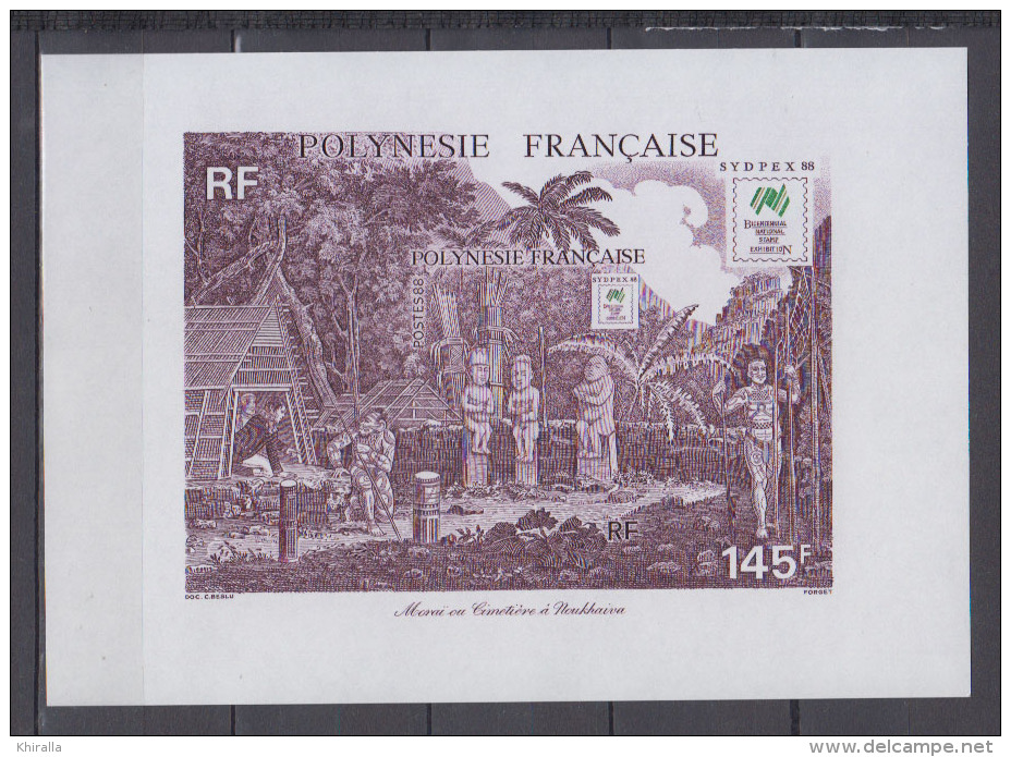 POLYNESIE    1988        BF     N°    14        COTE    5 € 50 - Blocs-feuillets