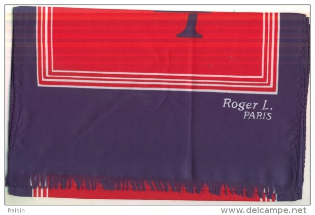 Echarpe -foulard  " Roger L. Paris "   BE - Foulards