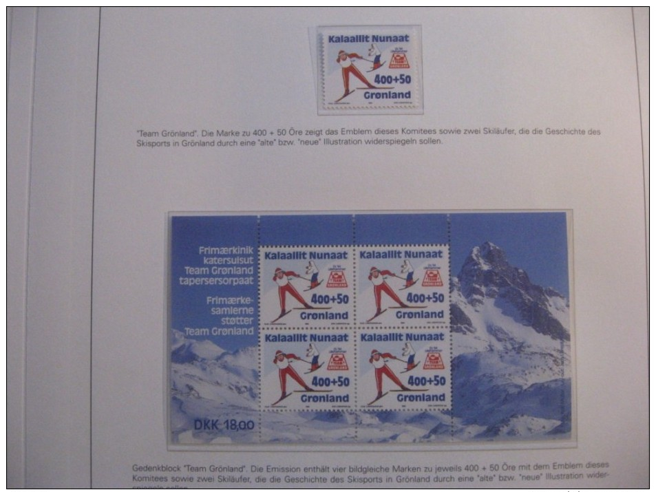 Greenland  1994 MNH - Invierno 1994: Lillehammer