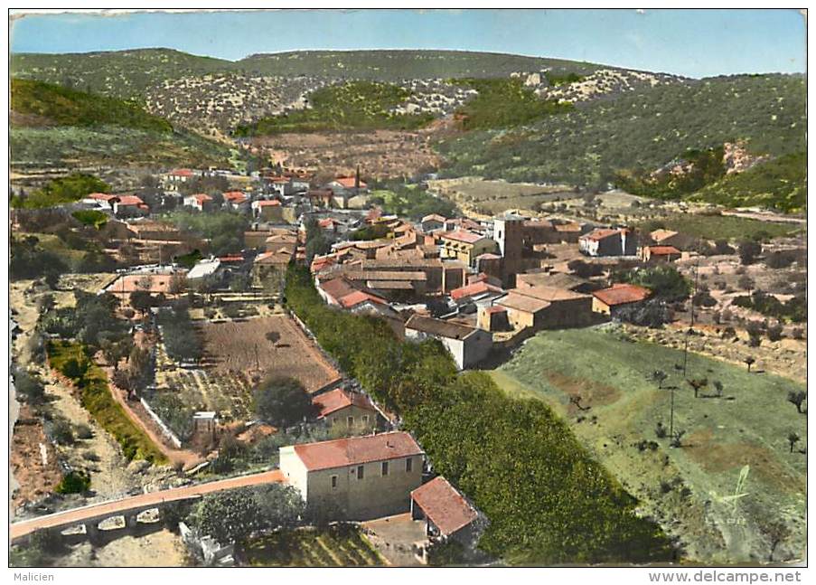 -gd Format - Herault -ref L556- En Avion Au Dessus De Les Matelles - Vue Aerienne  -carte Bon Etat - - Sonstige & Ohne Zuordnung