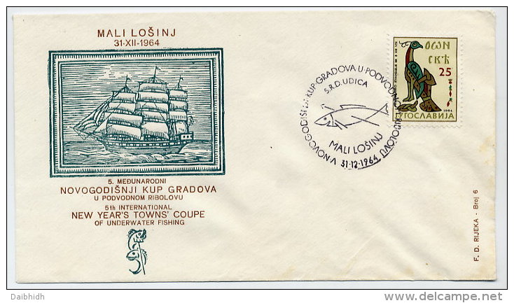 YUGOSLAVIA 1964 Commemorative Cover For Underwater Fishing Competition - Storia Postale