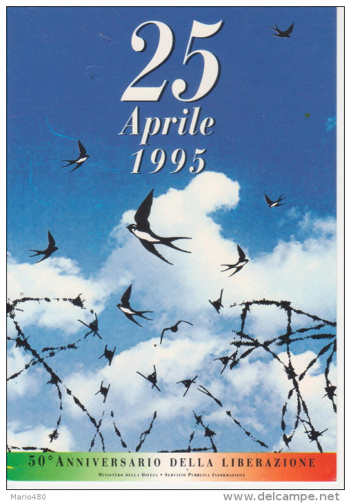 25 Aprile 1995   50° ANNIVERSARIO DELLA LIBERAZIONE - Altri & Non Classificati