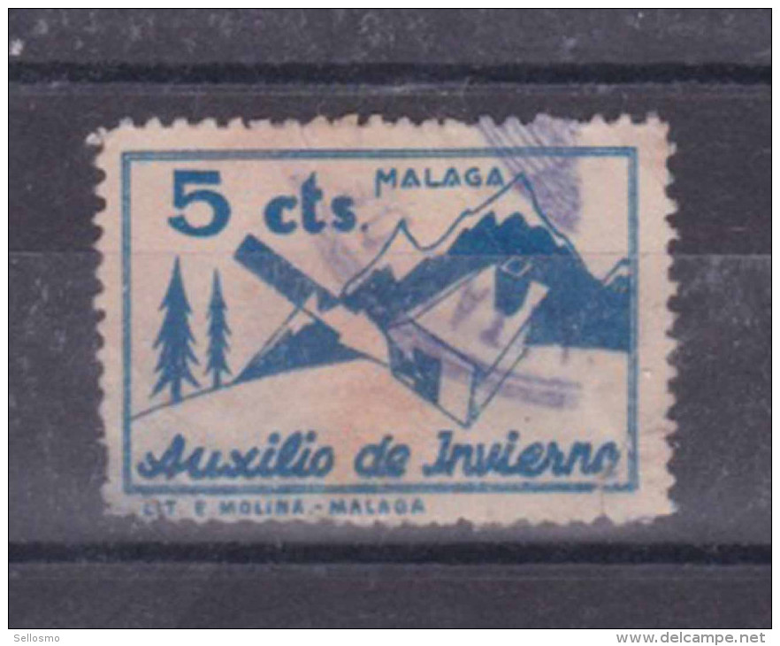 Malaga 1937 5c Auxilio De Invierno,usado     #706 - Nationalistische Uitgaves