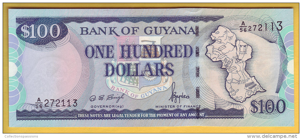 GUYANA - Billet De 100 Dollars. 1999. Pick: 31. NEUF - Guyana