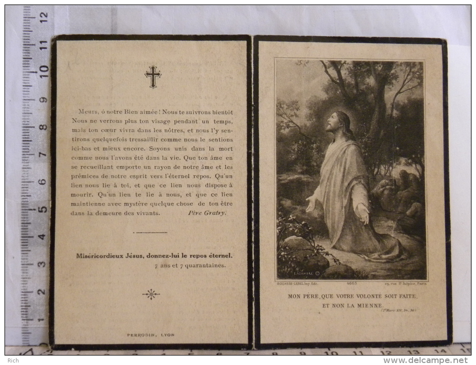 Image Religieuse - Décès Madame Albert Jacquesson Née Elisabeth Porte - 19 Juin 1923 - Imágenes Religiosas