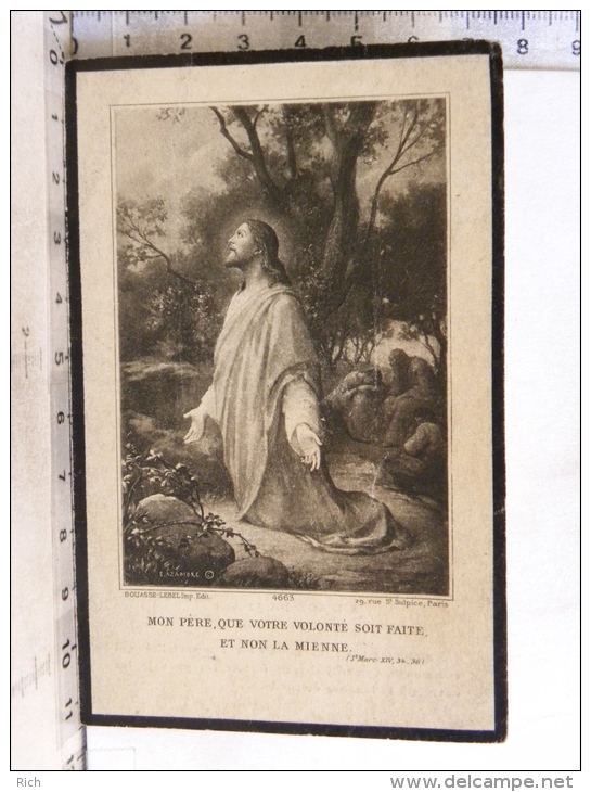 Image Religieuse - Décès Madame Albert Jacquesson Née Elisabeth Porte - 19 Juin 1923 - Devotion Images