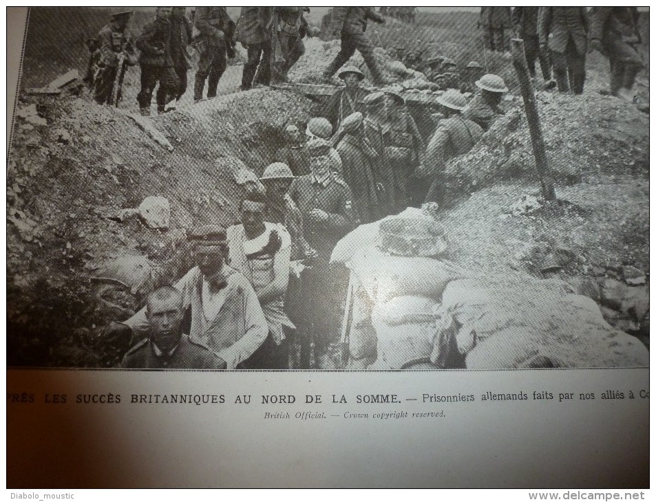 1916:Périscope allemand à ASSEVILLERS; Génl NIVELLE;Italiens à BRENTA;Boutchatch (Buczacz);TRAWLER and AUXILIARY FLEET