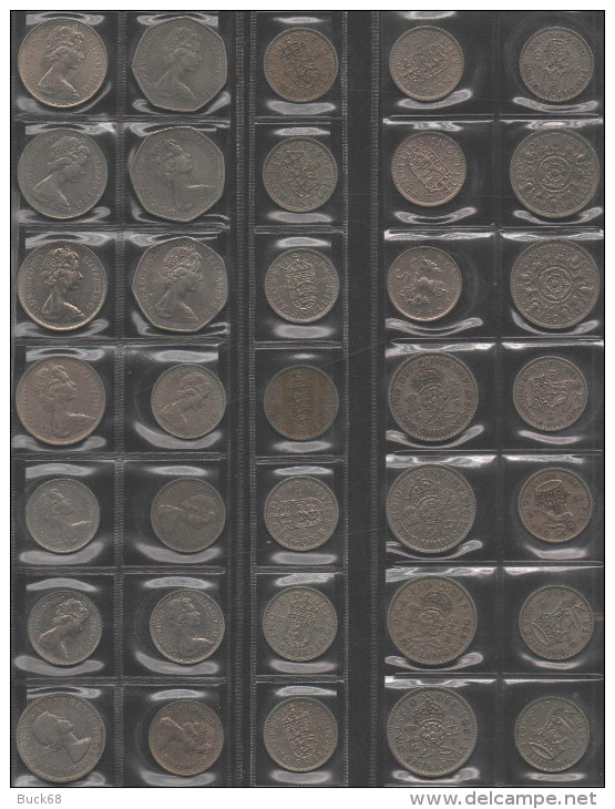 GRANDE-BRETAGNE Lot De 35 Pièces De Monnaie Anciennes / Coin / Münze (06) - Collections