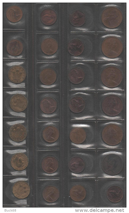 GRANDE-BRETAGNE Lot De 28 Pièces De Monnaie Anciennes / Coin / Münze (09) - Collections