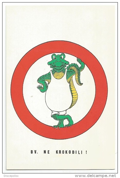 K2219 Esperanto - Krokodili Coccodrillo Crocoile - Illustrazione Illustration / Non Viaggiata - Esperanto