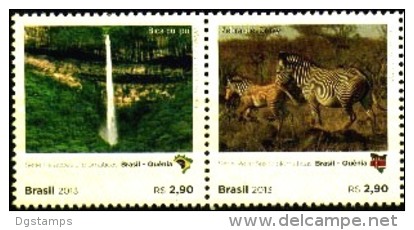Brasil 2013 **  Diplomatic  Relations  With  Kenya.  Grevy's  Zebra.  Running  Water  (waterfall)  Of  Ipu. - Nuovi