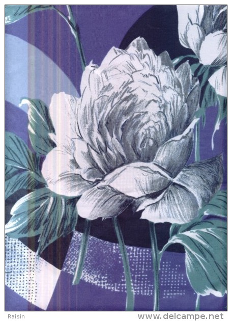 Foulard Bleu  Imprimé Floral Vintage  BE - Scarves
