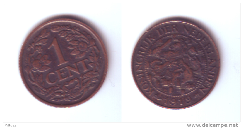 Netherlands 1 Cent 1919 - 1 Cent