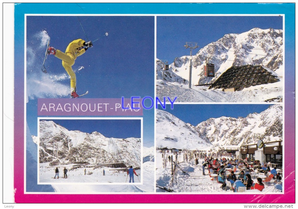 CPM De  ARAGNOUET PIAU   (65) - SKI Acrobatique - TELESIEGE - Echappée Sur La STATION - ANIMATIONS - Aragnouet