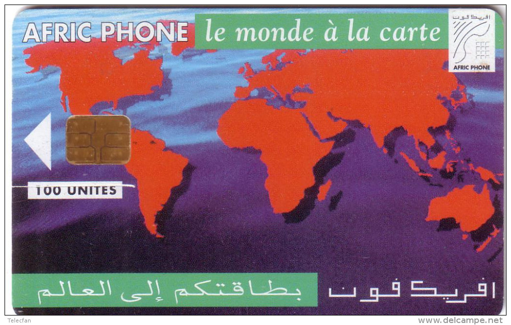 MAROC LE MONDE A LA CARTE AFRIC PHONE 100U UT - Morocco