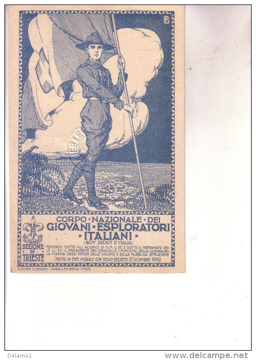 Scoutismo-CORPO NAZIONALE DEI GIOVANI ESPLORATORI ITALIANI-- LOTTERIA DI TRIESTE - Scoutismo