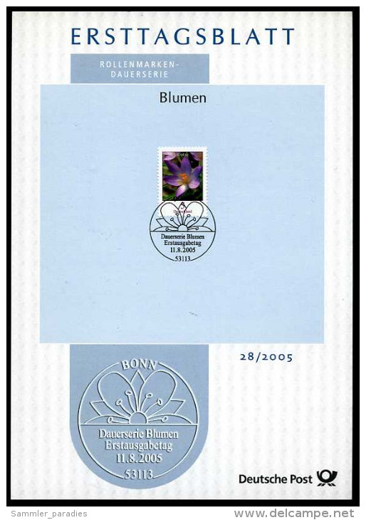 BRD - 2005 ETB 28/2005 - Michel 2480 - 5C  Blumen, Elfenkrokus - Other & Unclassified