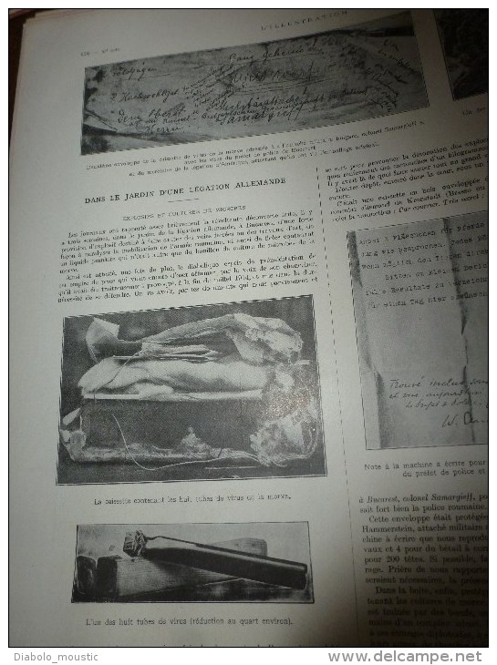 1916; Les 15 enfants LESTIENNE et 11 enfants MERESSE;La culture des MICROBES et EXPLOSIFS des ALLEMANDS;Stratégie VAUX